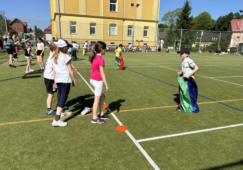 Sportovní dopoledne - ZŠ Staré Křečany